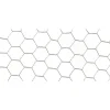 Grillage Galvanex maille hexagonale 1,9 cm Métal galvanisé Gris L5 m x H50 cm