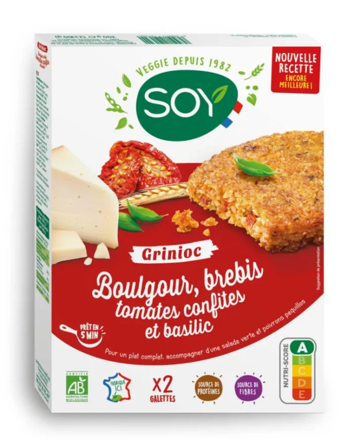 Grinioc fromage de brebis tomates confites et basilic Soy - 200 g