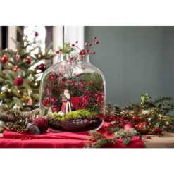 Guirlande de baies rouges en plastique 150 cm