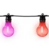 Guirlande fête LED solaire et secteur coloris blanc chaud Blachère - 7,20 m