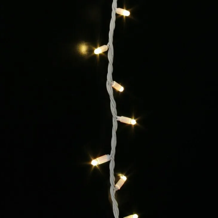 Guirlande lumineuse LED à lumière animée blanc chaud sur secteur - 18 m