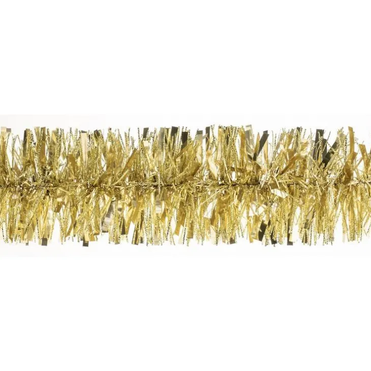 Guirlande scintillante à facette en plastique or - Ø 75 mm x 2 m
