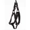 Harnais baudrier réglable noir pour chien - 1,6x35/50 cm