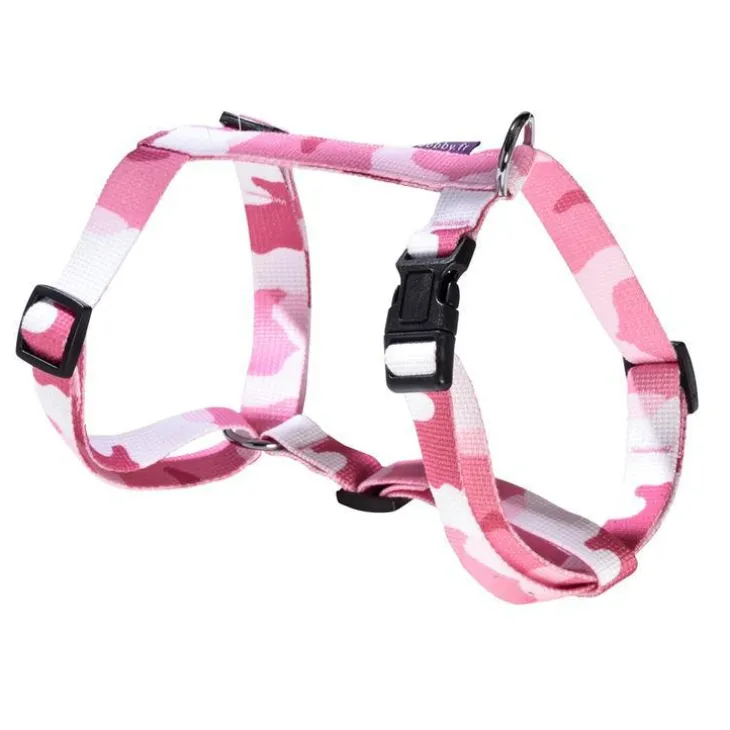 Harnais camouflage rose Bobby taille M