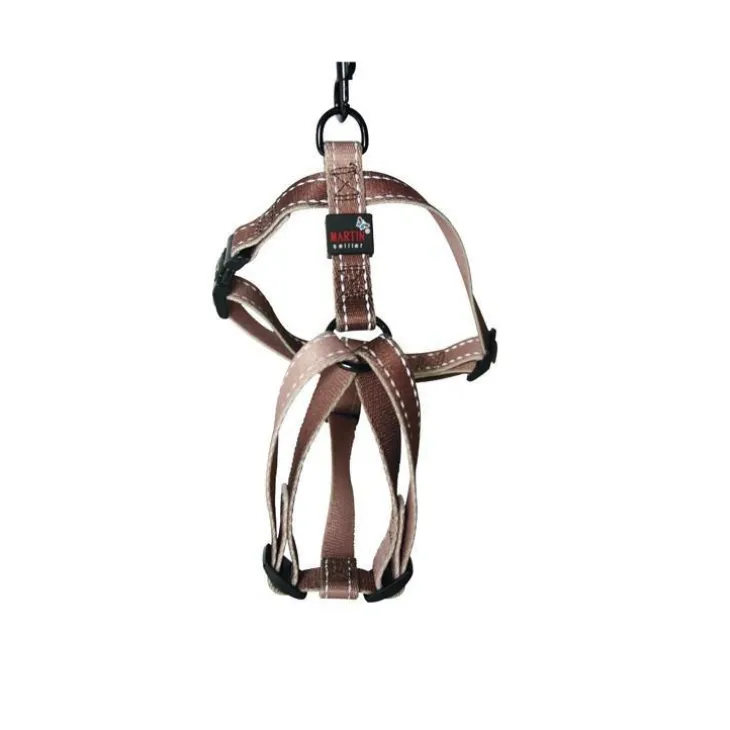 Harnais nylon choco 50/70cm Martin Sellier