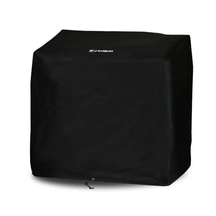 Housse pour plancha et barbecue 60 cm sur chariot coloris noir Le Marquier - 120 x 60 x 120 cm