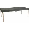 Housse pour plateau rectangulaire coloris gris en coton polyester - 250 x 100 cm