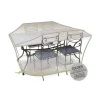 Housse table rectangulaire + chaises 4-6 pers. de coloris anthracite