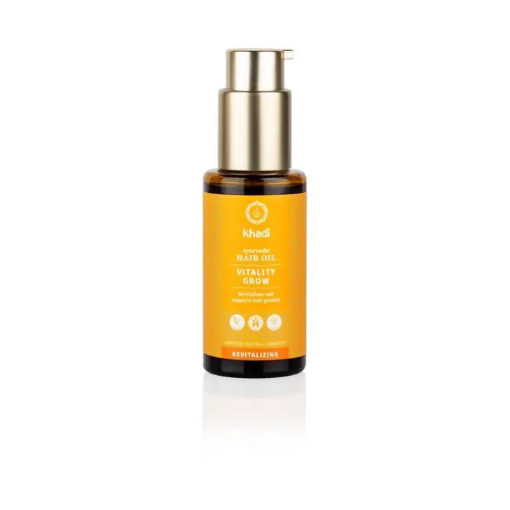 Huile capillaire ayurvédique Vitality Grow Khadi - 50 ml