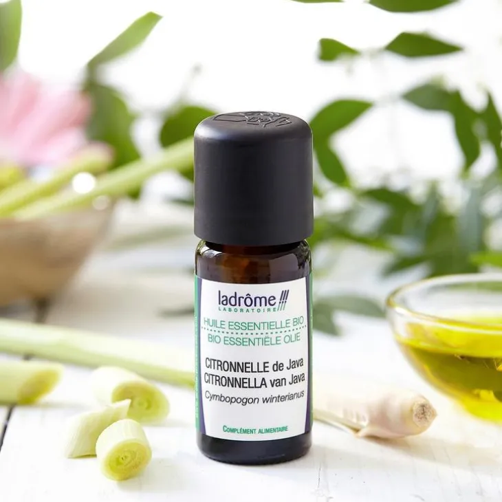 Huile essentielle bio de Citronnelle de Java Ladrôme - 10 ml