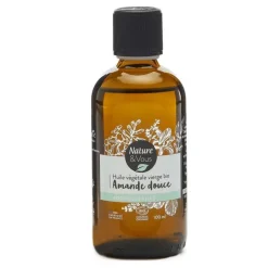 Huile végétale vierge bio Amande douce Nature & Vous certifiée COSMOS ORGANIC par Cosmécert selon le référentiel COSMOS - 100 ml