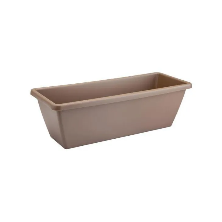 Jardinière Barcelona Elho de 18 L coloris taupe 90 x 19 x 15 cm