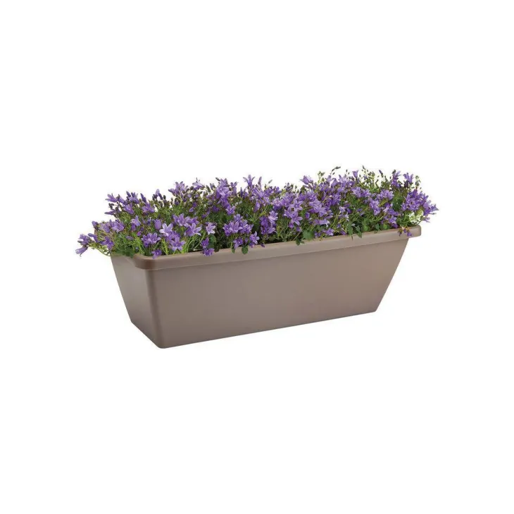Jardinière Barcelona Elho de 18 L coloris taupe 90 x 19 x 15 cm