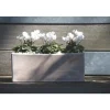 Jardinière haute en terre claire 52x20x25 cm