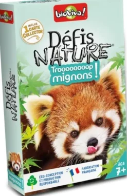 Jeu de cartes Défis Nature Trop mignons aux Éditions Bioviva