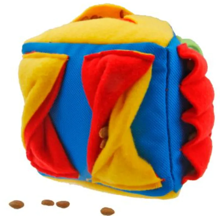 Jouet de fouille pour chien coloris multicolore triangle Wouapy - 15 cm