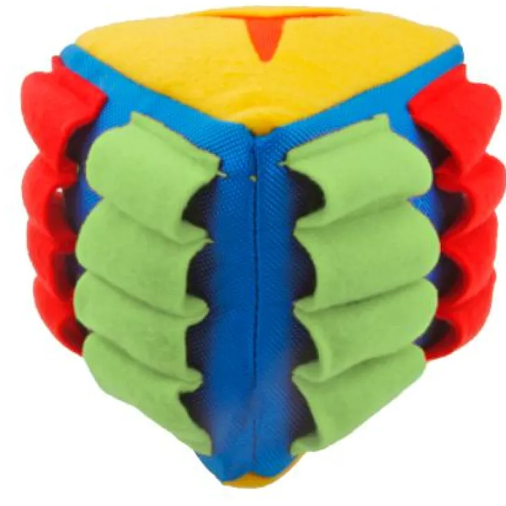Jouet de fouille pour chien coloris multicolore triangle Wouapy - 15 cm