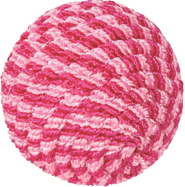 Jouet pour chat en plastique nylon coloris rose balle Trixie - Ø 4,5 cm