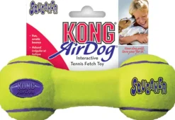 Jouet pour chien Airdog Dumbbell Kong coloris jaune - Taille L
