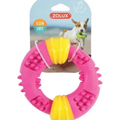 Jouet pour chien anneau Sunset 15 cm en TPR rose Ø 15 x 4,7 cm