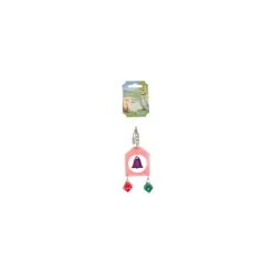 Jouet pour oiseaux avec dés multicolore 18 cm