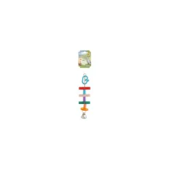 Jouet pour oiseaux échelle multicolore 23 cm