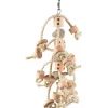 Jouet pour perroquet coloris beige en sisal Flamingo Jo Sully Naturel – 50 cm