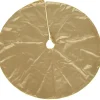 Jupe de sapin en polyester doré - Ø 120 x H 0,5 cm