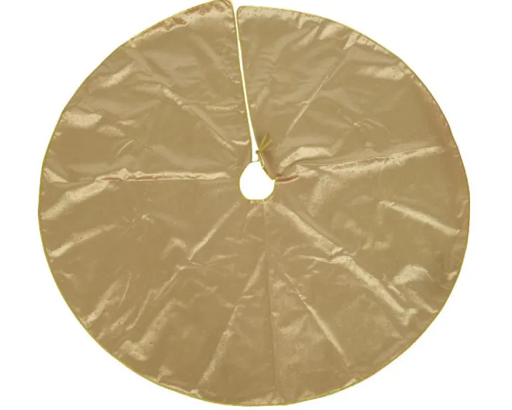 Jupe de sapin en polyester doré - Ø 120 x H 0,5 cm