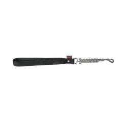 Laisse amortisseur nylon 50cm noire