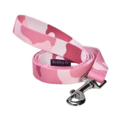 Laisse Camouflage rose taille L