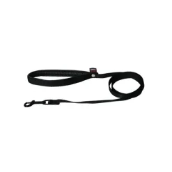 Laisse chien nylon 16 mm / 120 cm noire