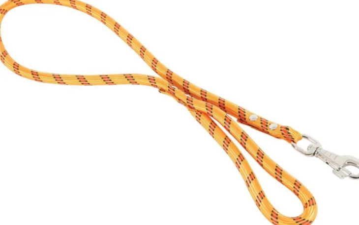 Laisse corde en nylon orange Zolux - 2 m x Ø 1,3 cm