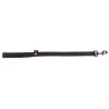 Laisse double noire Martin Sellier. 25 mm x 60 cm