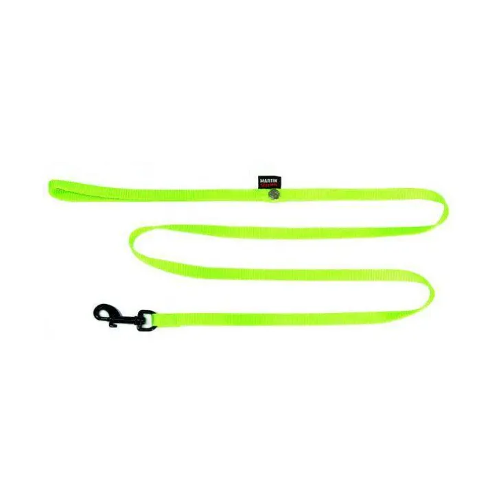Laisse en nylon vert citron pour chien - 1x120 cm