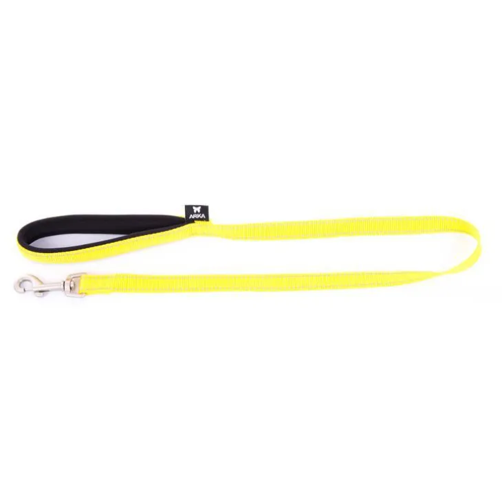 Laisse Neo+ pour chien coloris jaune 2,5x100 cm