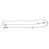 Laisse ronde 3 positions coloris beige - 1,3x190 cm