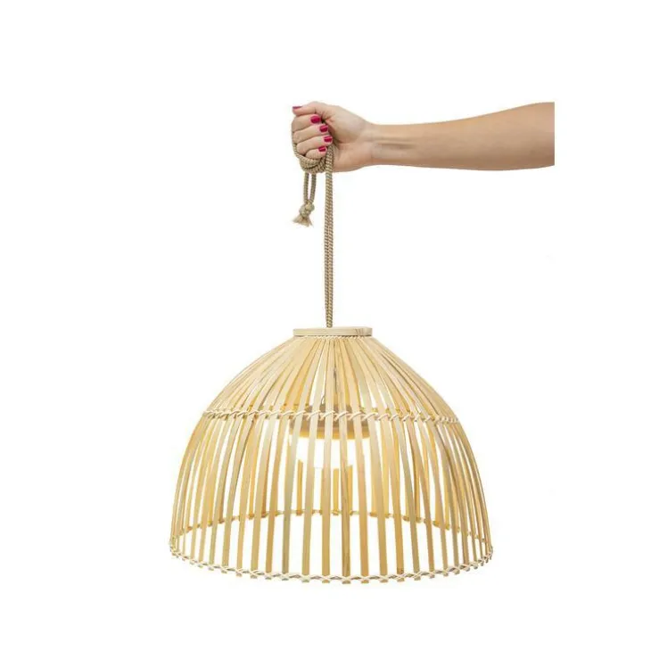 Lampe à suspension coloris marron Reona