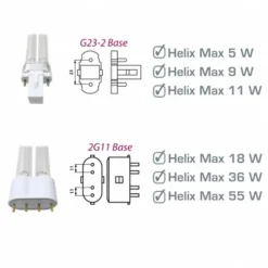 Lampe UVC de rechange pour Helix Max, 36W, AQUA MEDIC