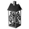 Lanterne Calypso coloris noir en métal - 19 x 19 x 45 cm