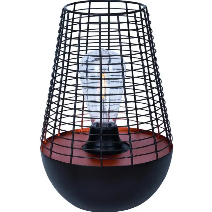 Lanterne solaire coloris noir Chelsea - 27 cm