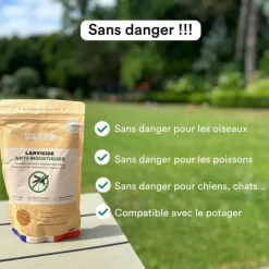 Larvicides anti-moustiques efficace en 48h Bleen - 200m²
