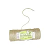 Lien attache lin + fil métal Ecru - 200 m