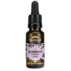 Élixir n°1 Biofloral d’aigremoine en flacon de 20 ml