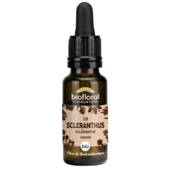 Élixir n°28 Biofloral de scléranthe en flacon de 20 ml