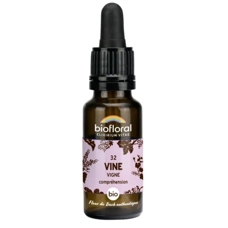 Élixir n°32 Biofloral de vigne en flacon de 20 ml