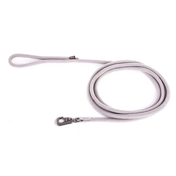 Longe ronde pour chien coloris gris 1,3 cm x 3 m