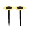 Lot de 2 balises solaires Batimex coloris noir en métal - Ø 16 x 35 cm