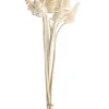 Lot de 10 cônes de canne naturel artificielles coloris beige - 45 à 55 cm