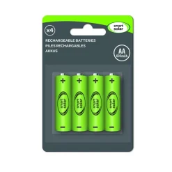 Lot de 4 piles AA - 5,05 x 1, 45 x 1,45 cm
